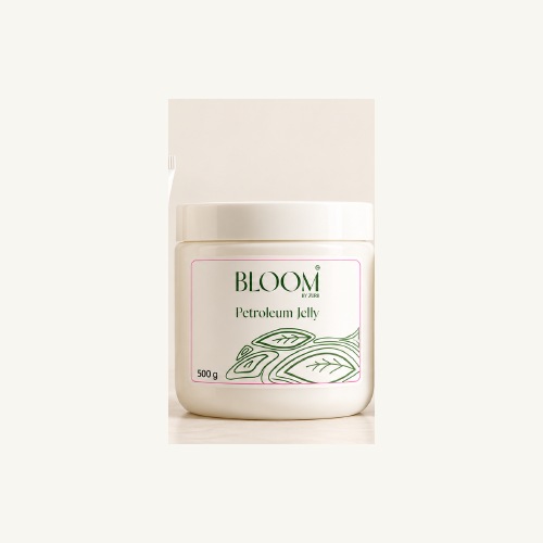 Illustrative packaging concept for Bloom Aloe & Hemp Petroleum Gel